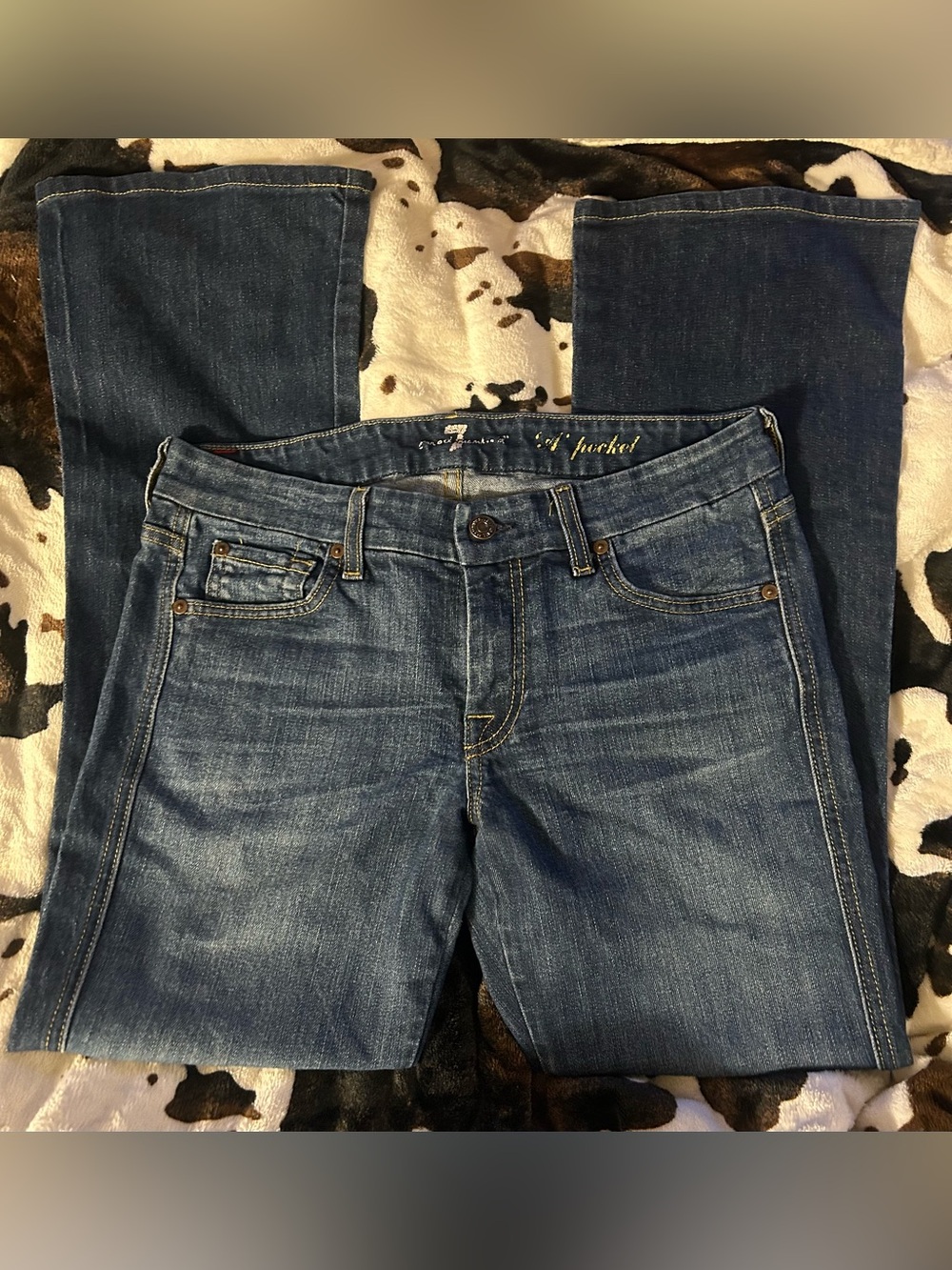 7 For All Mankind A-Pocket Flare Bootcut Jeans Size 28
